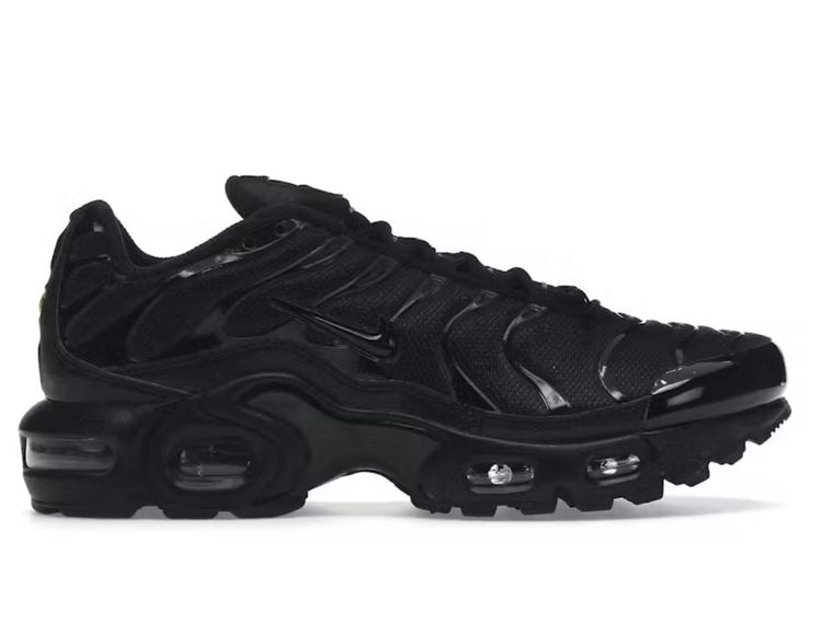 Nike Air Max Plus GS 'Triple Black' Uk4 brand new no box lid 