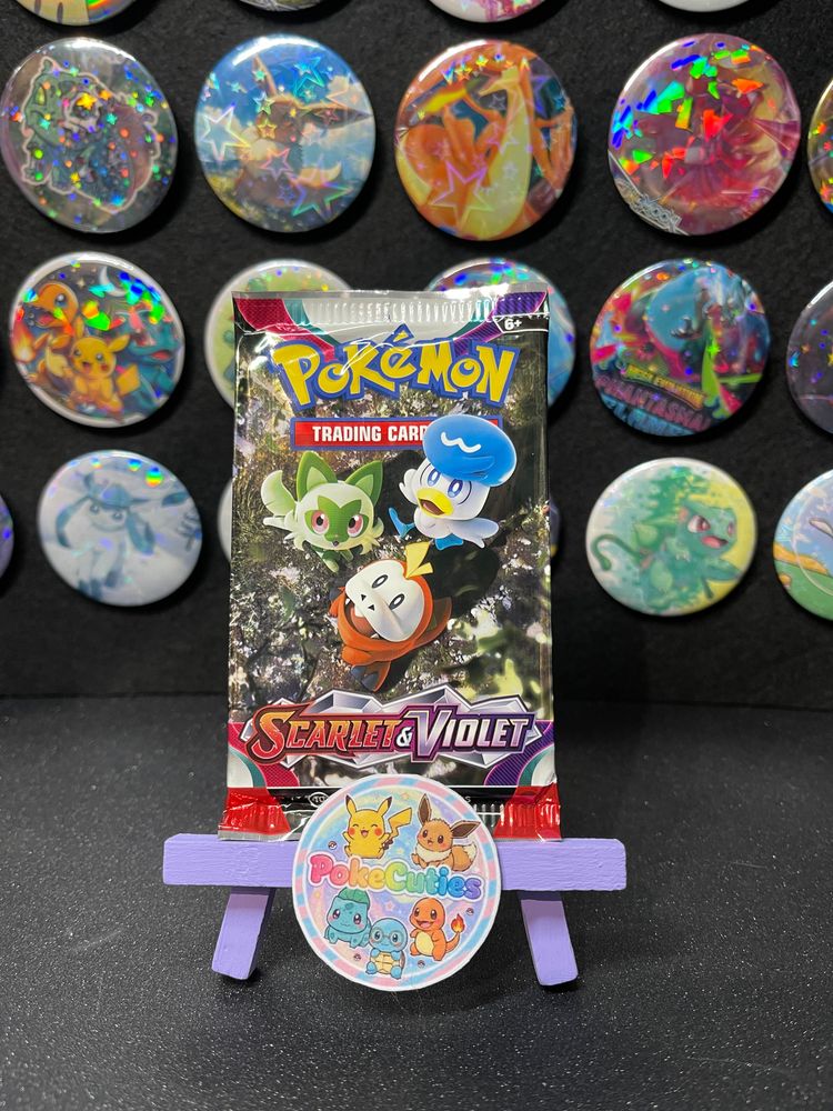 Scarlet & Violet Booster Pack On screen