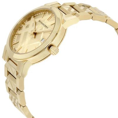 Burberry BU9234 Yellow Gold Stainless Steel Strap With Gold Dial Watch For Women 7