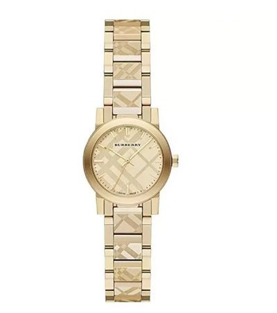 Burberry BU9234 Yellow Gold Stainless Steel Strap With Gold Dial Watch For Women 1