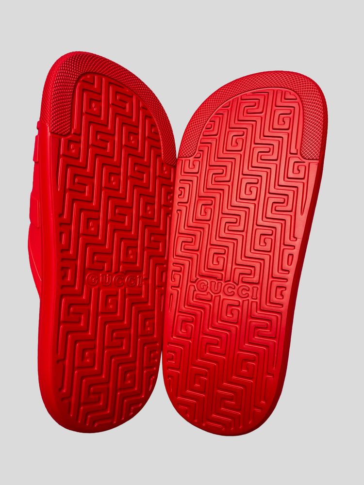 Gucci Red Slides Sandals interlocking GG sandals 4