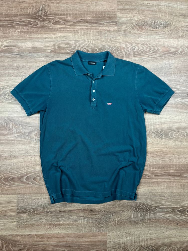 Dark Teal Diesel Logo Polo Shirt (L) 1