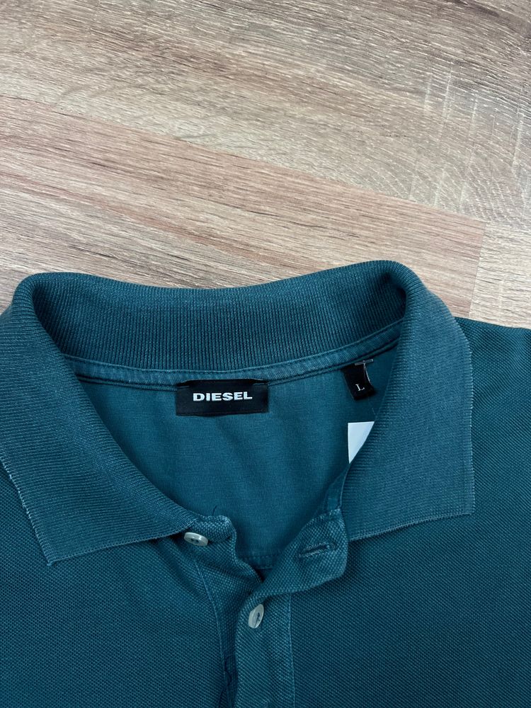 Dark Teal Diesel Logo Polo Shirt (L) 3