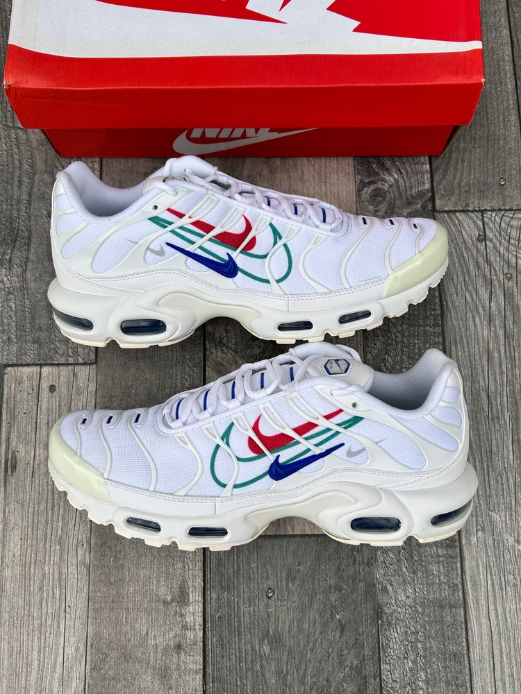 Nike Air Max Plus TN Trainers - ‘White Game Royal Green’ - Size UK 9.5  5