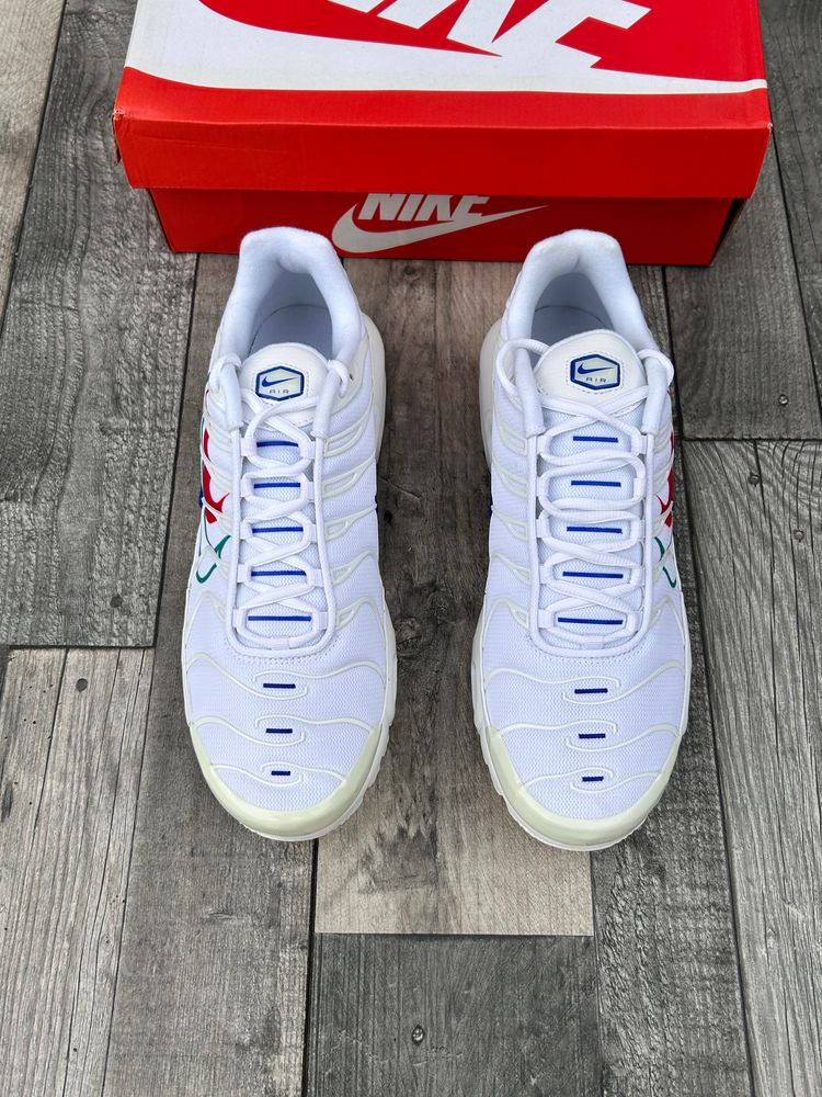 Nike Air Max Plus TN Trainers - ‘White Game Royal Green’ - Size UK 9.5  6