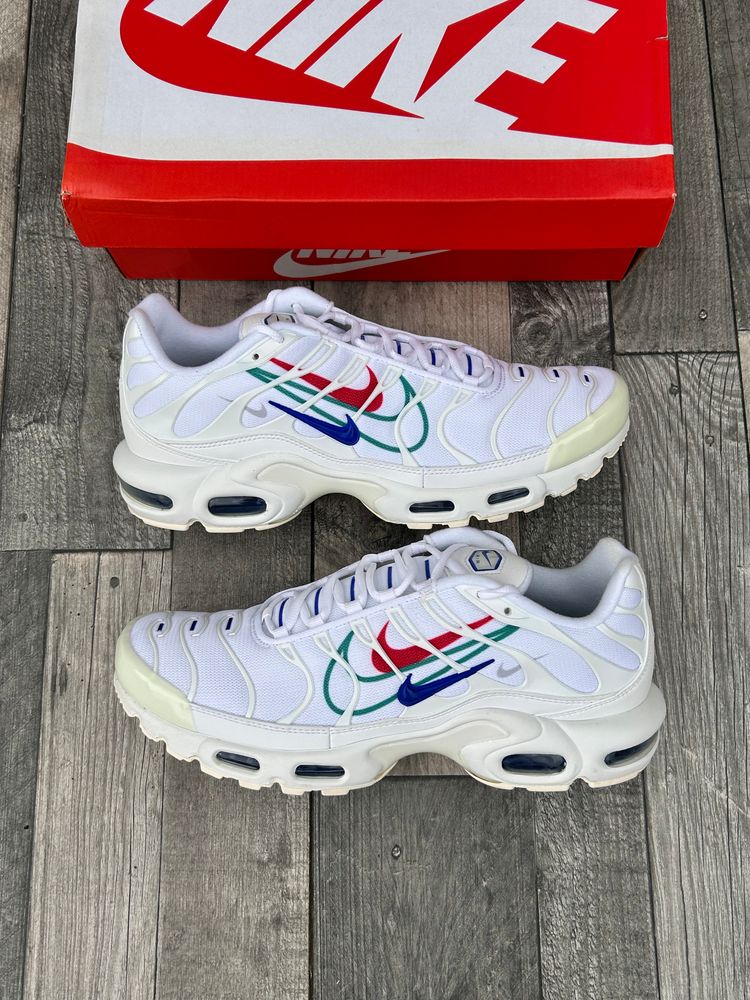 Nike Air Max Plus TN Trainers - ‘White Game Royal Green’ - Size UK 9.5  4