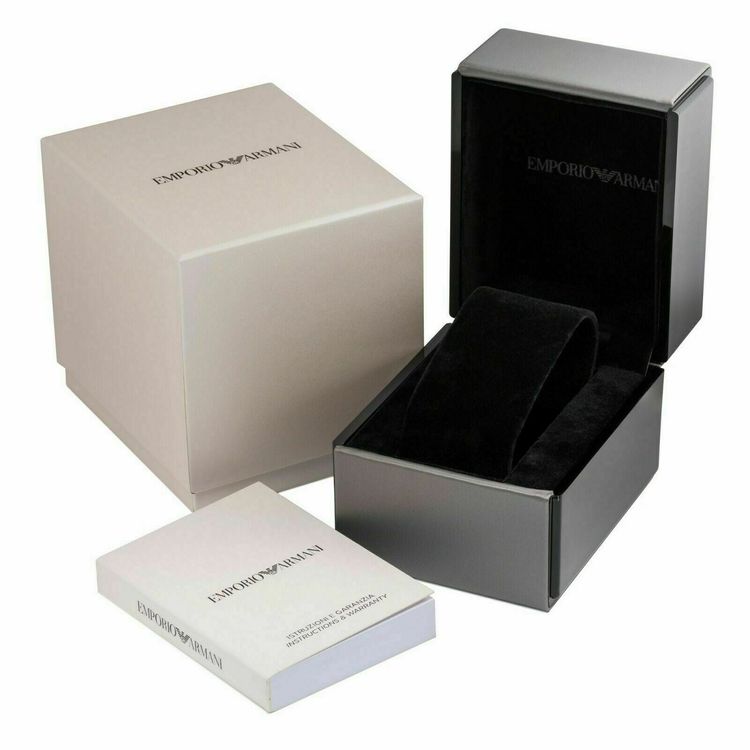 Genuine Emporio Armani Paolo 42mm Black Strap Watch AR11530 image 4