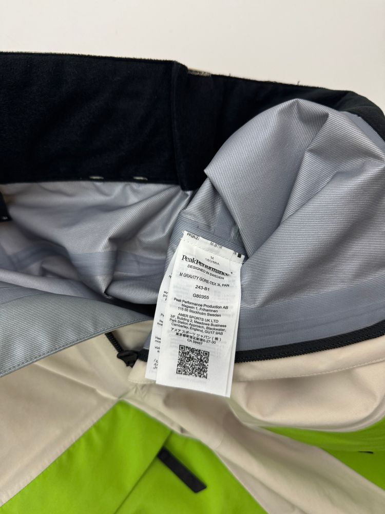 Peak Performance Gravity Pants Men's Medium Gore-Tex RECCO image 5