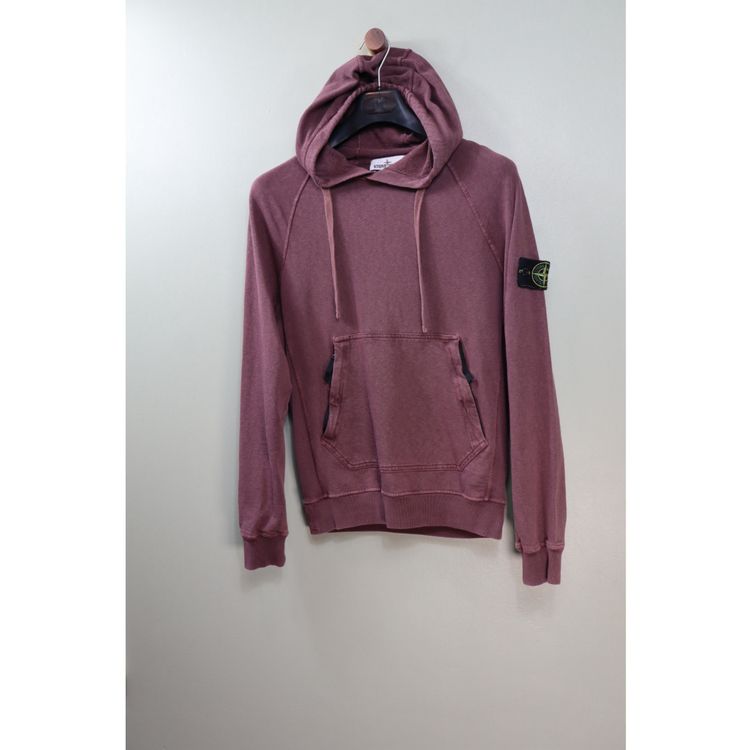 Stone Island Burgundy Hoodie