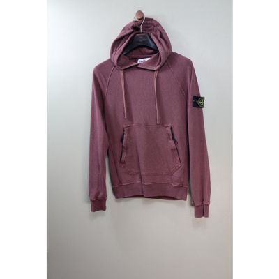 Stone Island Burgundy Hoodie