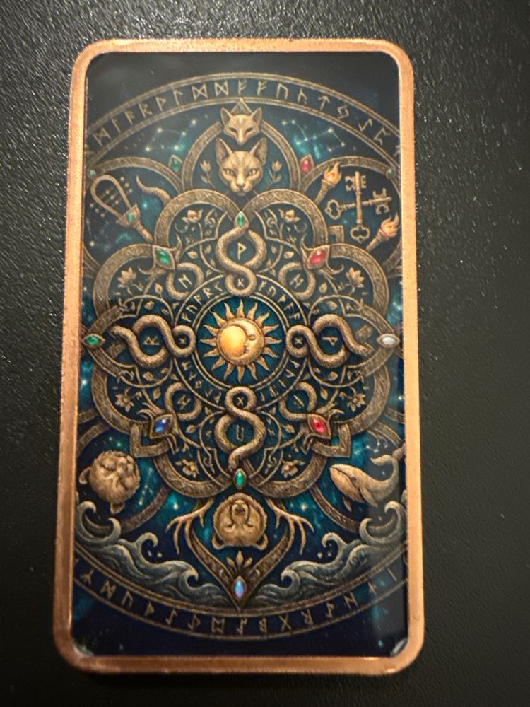 Mythological Goddesses Series - Artio Copper Art Bar Celtic Bear Goddess 2