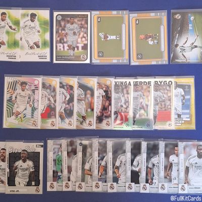 Real Madrid 26 Card Bundle Topps Merlin Football Cards Mbappe Vinicius Bellingham Mint 1