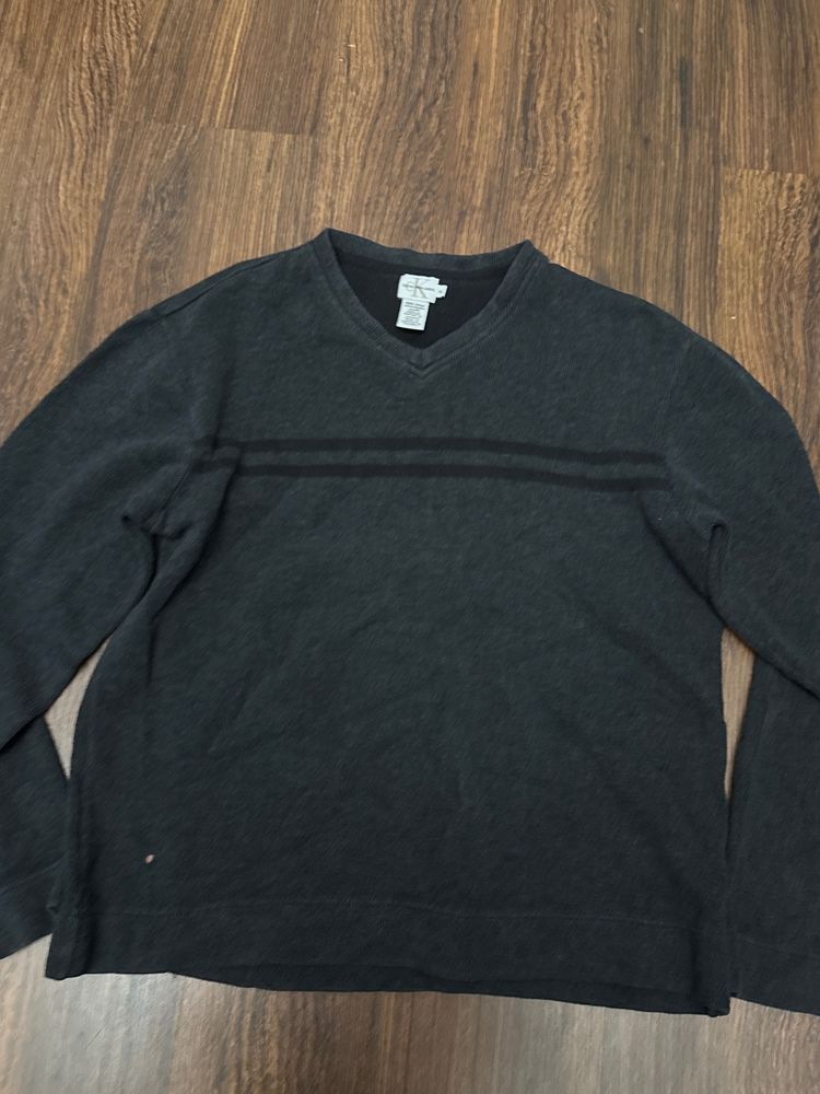 CALVIN KLEIN Black Long Sleeve Sweater M