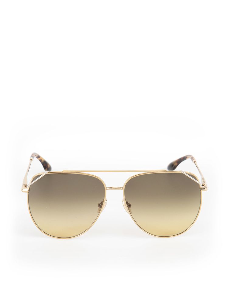 VICTORIA BECKHAM - Gold & Khaki Gradient Sunglasses