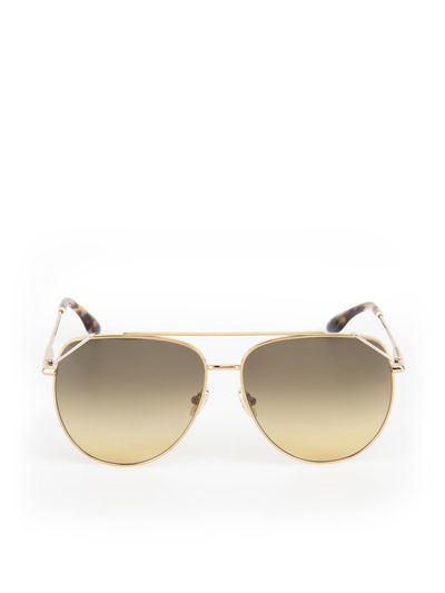 VICTORIA BECKHAM - Gold & Khaki Gradient Sunglasses