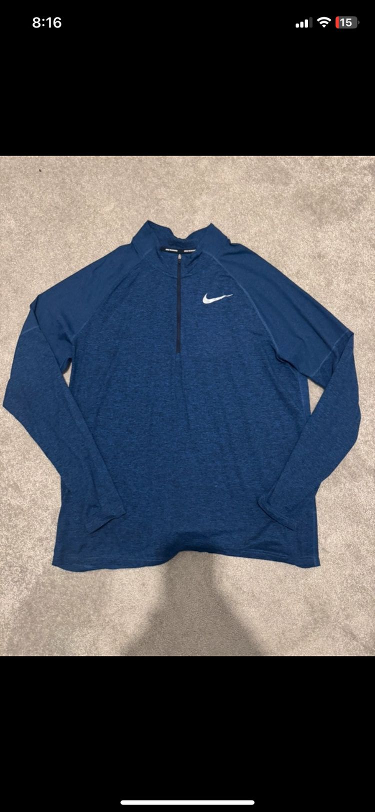 Men’s Nike dri fit 1/4 zip 
