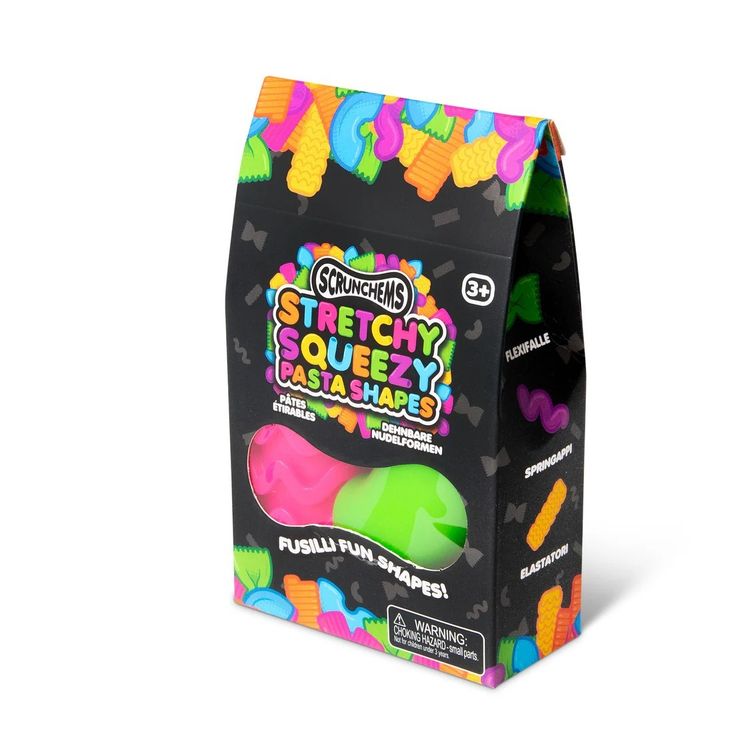 Scrunchies Stretchy Squeezy Pasta Shapes - 6 Pieces - Box
