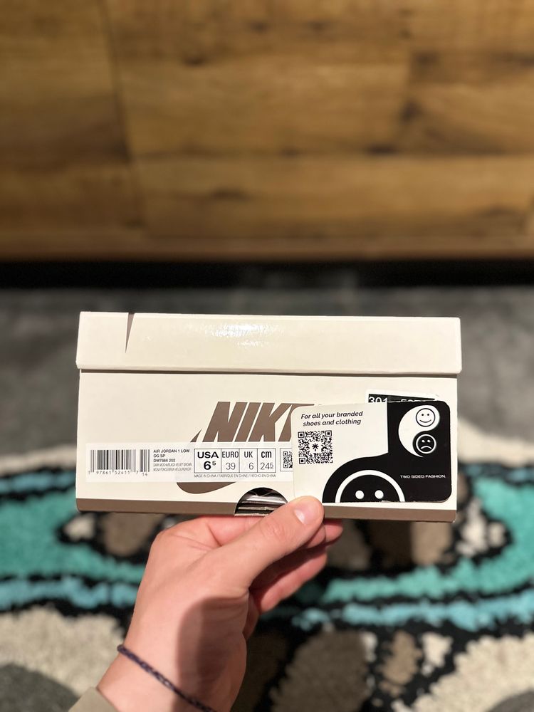 Nike Air Jordan 1 Travis Scott “Velvet Brown” U.K. 6 obraz 7