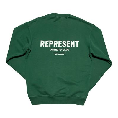 Represent Small Owners Club Green Sweater Sweatshirt Crewneck