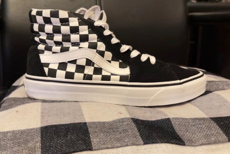 Vans Checkerboard High-Top Sneakers