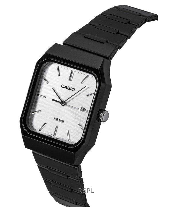 Casio Standard Analog Stainless Steel Silver Dial Quartz MTP-B185B-7AV Men's Watch obraz 3