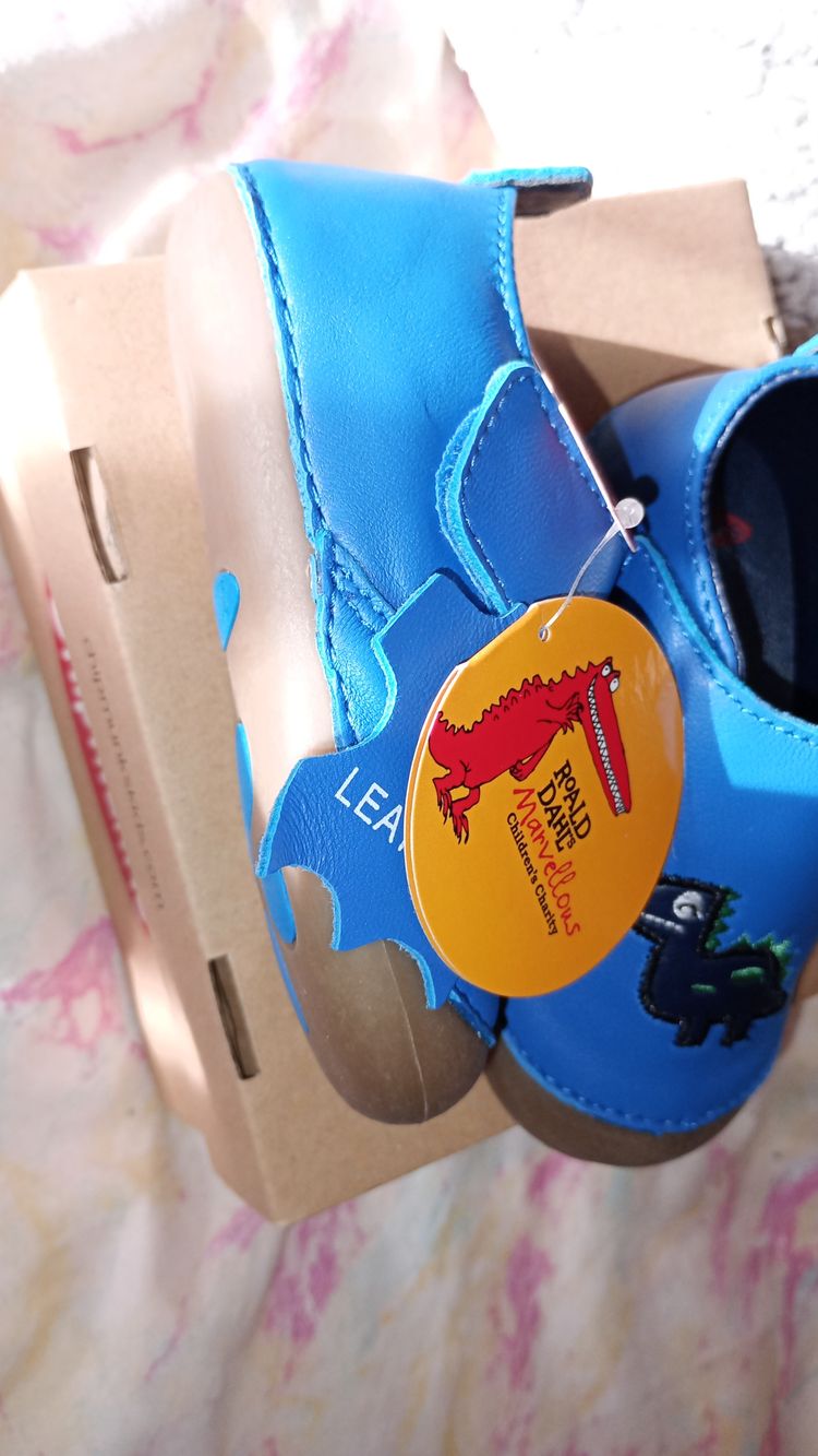 Chipmunks Blue Toddler Shoes With Dinosaur Design image 2