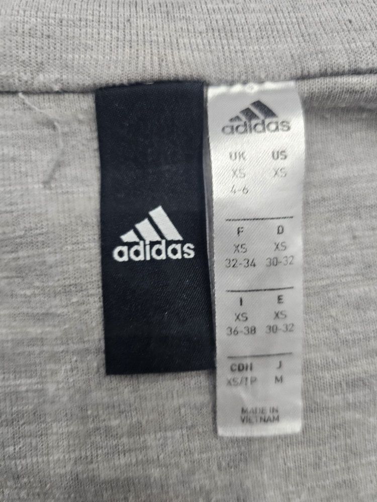 Adidas Grey Zip-Up Hoodie image 5