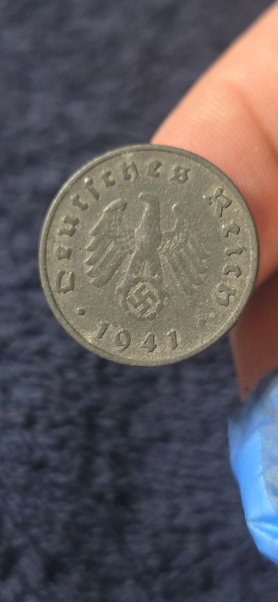 German 10 Reichspfennig Coin 1941