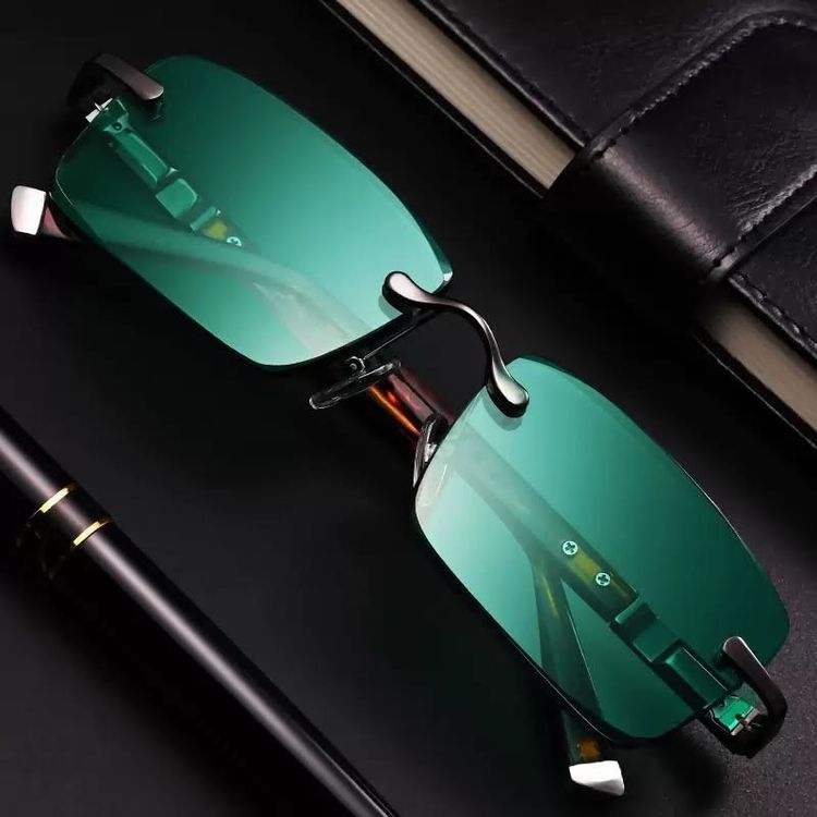Other Green Lens Rimless Sunglasses product image