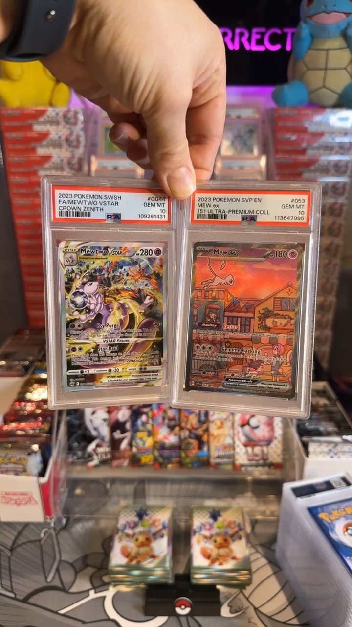 PSA Mewtwo PSA 10 & Mew PSA 10 product image