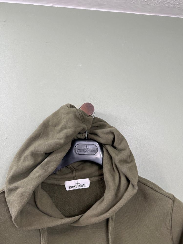 Stone Island Khaki Hoodie 2