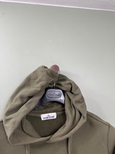 Stone Island Khaki Hoodie 2