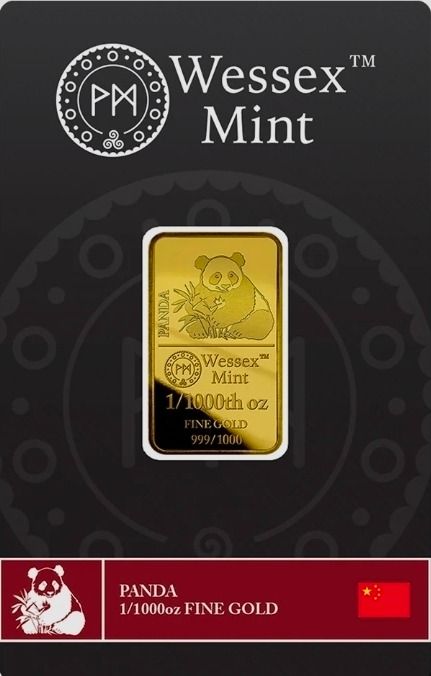 1/1000oz Panda Gold Bar Wessex Mint