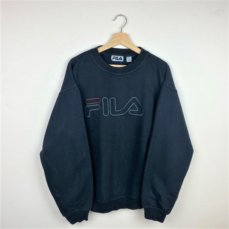 Fila Vintage Fila Faded Black Spellout Sweatshirt. product image