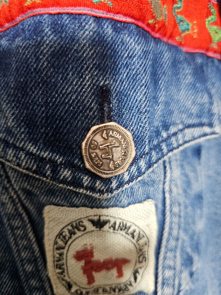 Armani Jeans Denim Jacket Vintage  4