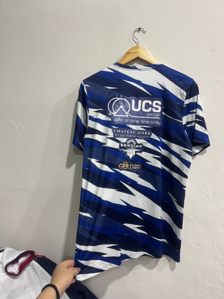 Immagine di Adidas Bc Fc Blue And White Patterned Sports Jersey 4