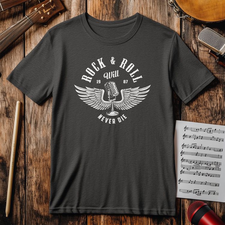 Rock & Roll Will Never Die T-Shirt image 3