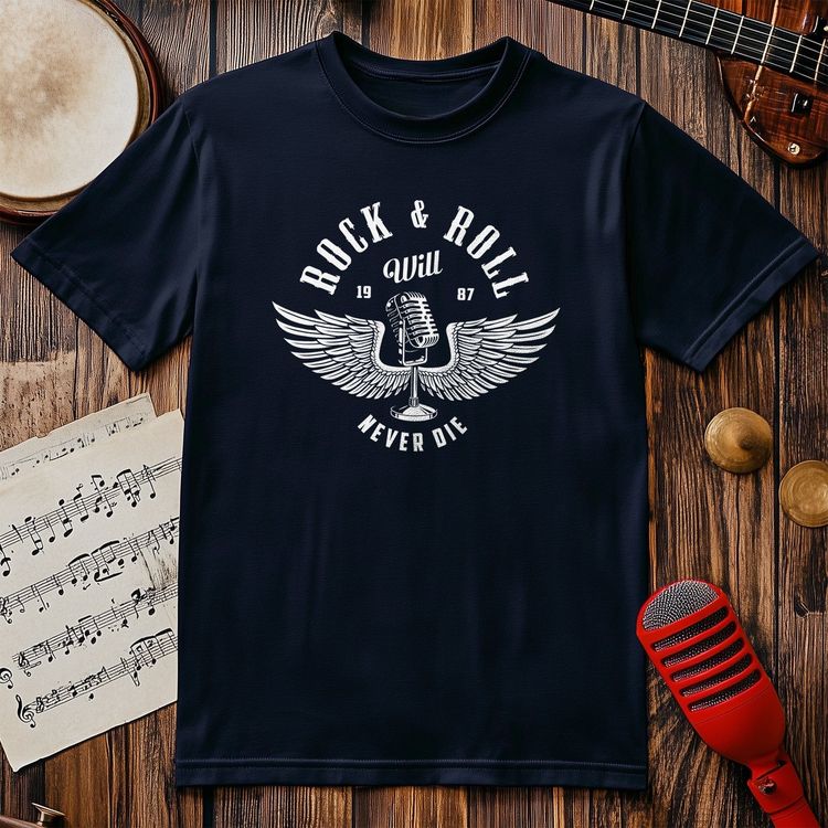 Rock & Roll Will Never Die T-Shirt image 1