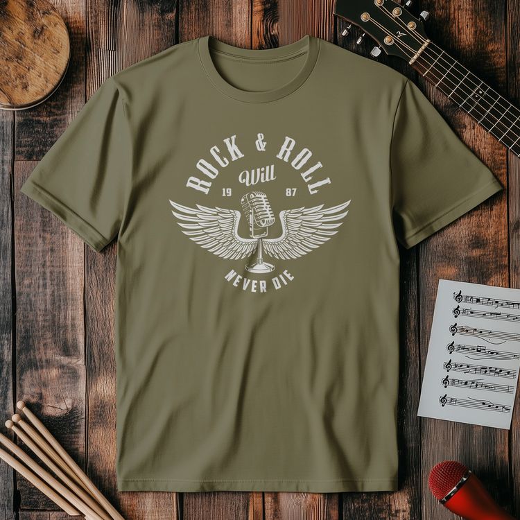 Rock & Roll Will Never Die T-Shirt image 2