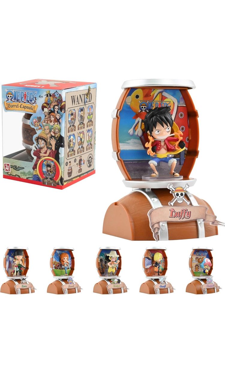 One Piece Luffy Barrel Capsule Figure