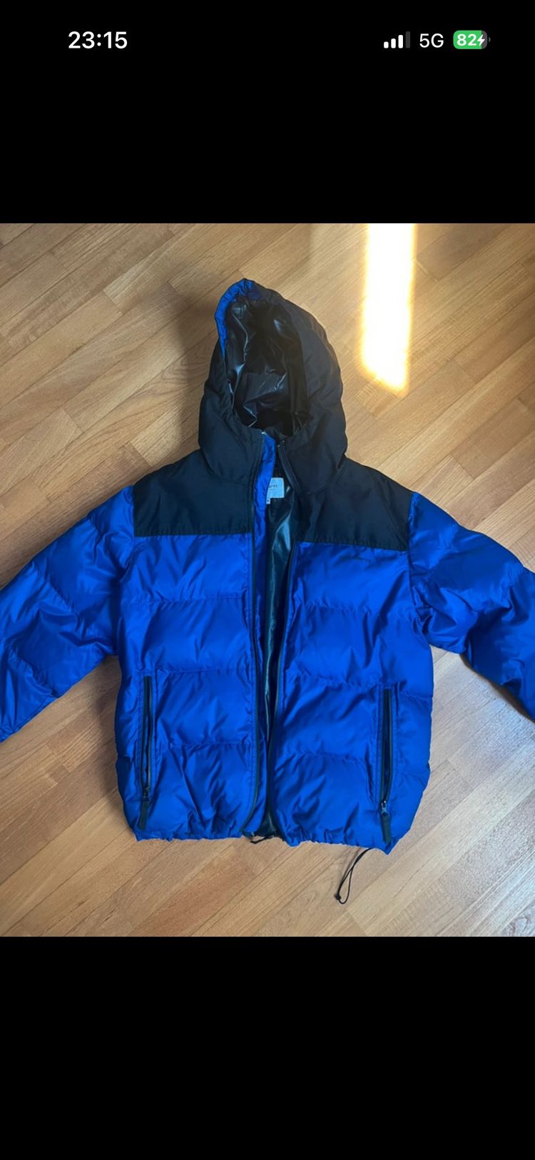 Carhartt Carhartt Blue And Black Hooded Puffer Jacket product image
