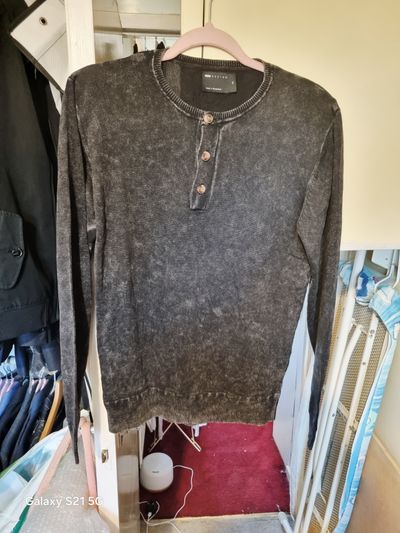 Asos Design Long Sleeve Henley Shirt