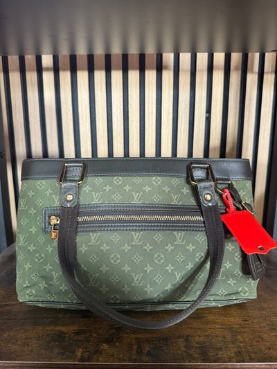 B62 Louis Vuitton Lucille PM Shoulder Bag Khaki