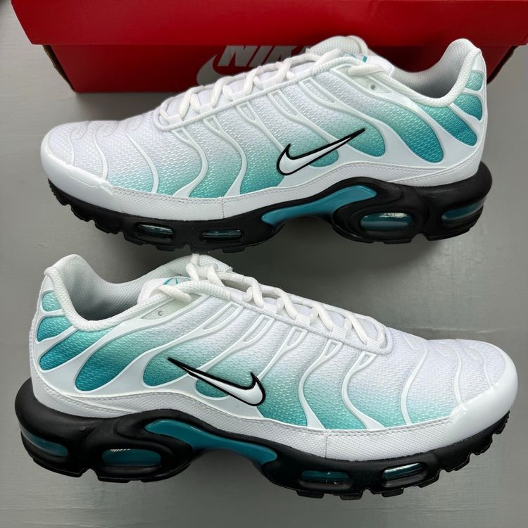 Nike Air Max Plus TN Size UK 11 Dusty Cactus White Blue Black Men's IU7539-345 image 1