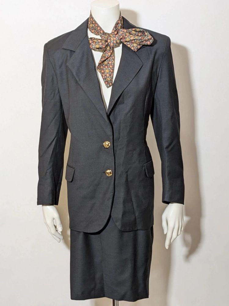 Tailleur Vintage Donna Grigio/Antracite - Blazer e Gonna Cherie de Paris imagen 1