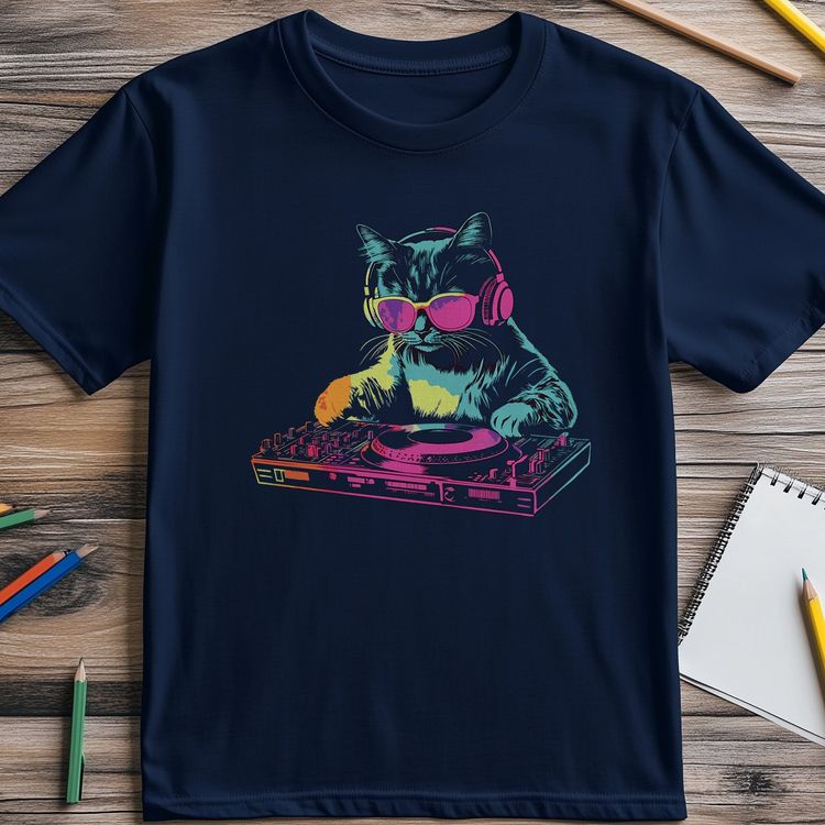 DJ Cat 1 T-Shirt AU image 1