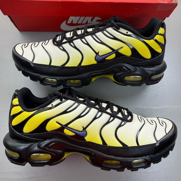 Nike Air Max Plus TN Size UK 10 Black Bright Citron Men's Trainers DM0032-023 image 1