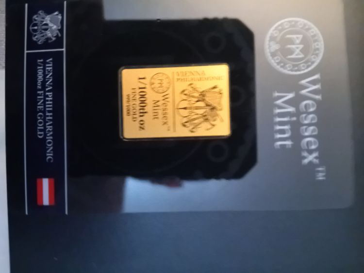 Other Wessex Mint 1/1000Th Oz Fine Gold Bar product image