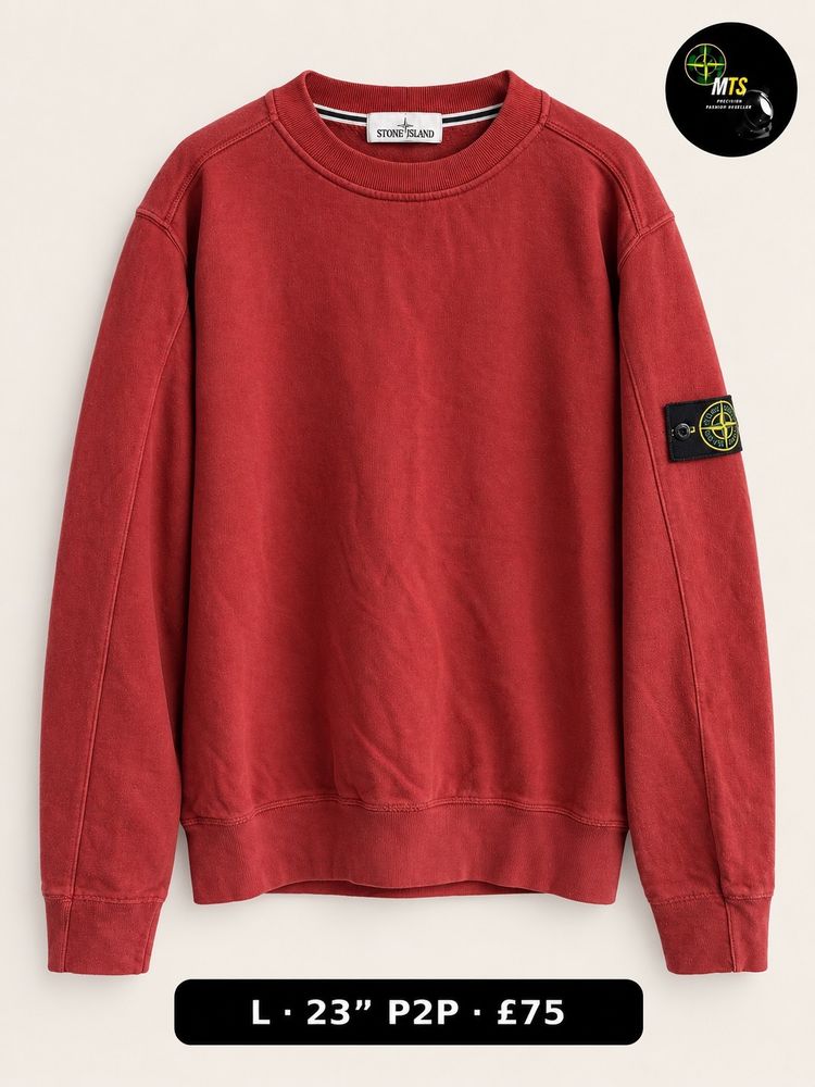 2515 Stone Island Red Sweatshirt 23” p2p image 1