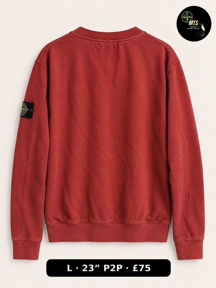 Immagine di 2515 Stone Island Red Sweatshirt 23” p2p 2